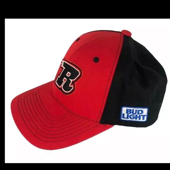 Rapid City Rush - ECHL Minor Hockey League Team - Red & Black Cap Bud Light-EUC - Picture 2 of 3